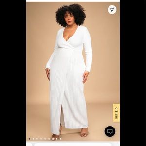 Love Lasts Forever White Sequin Long Sleeve Maxi Dress